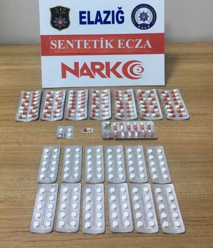 Elazığ’da uyuşturucu özellikli sentetik hap satan şüpheli tutuklandı