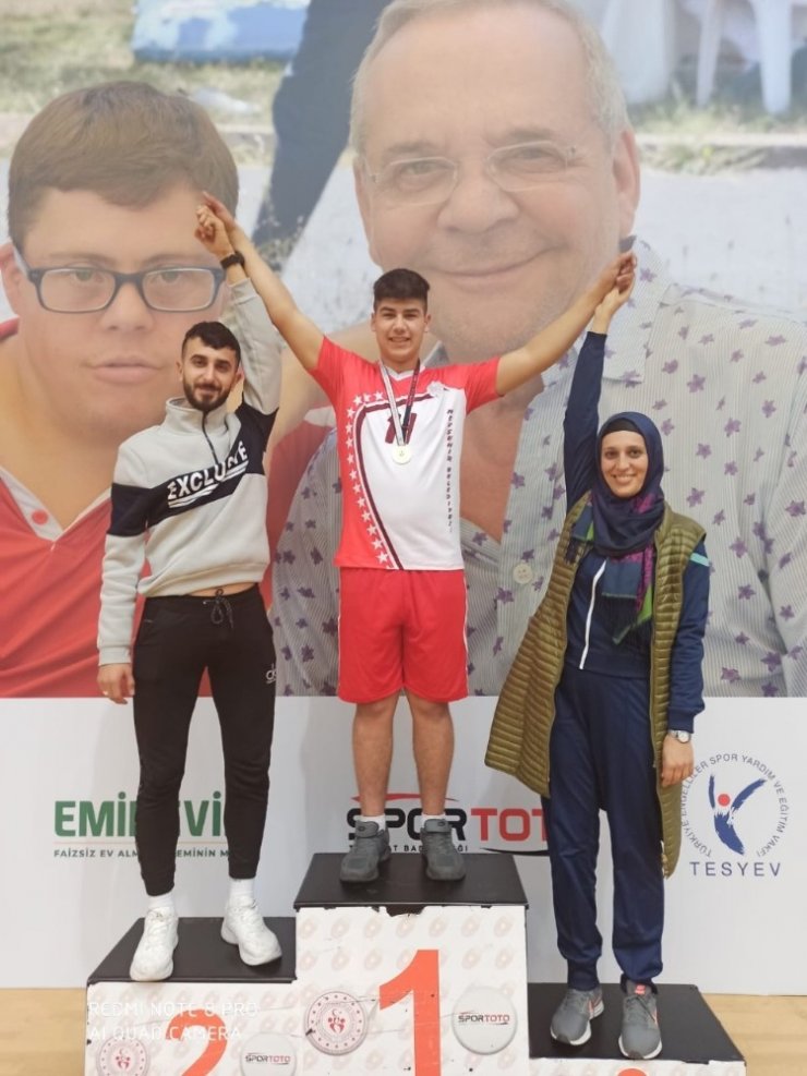 Nevşehir Belediyesporlu özel sporcu bölge birincisi oldu