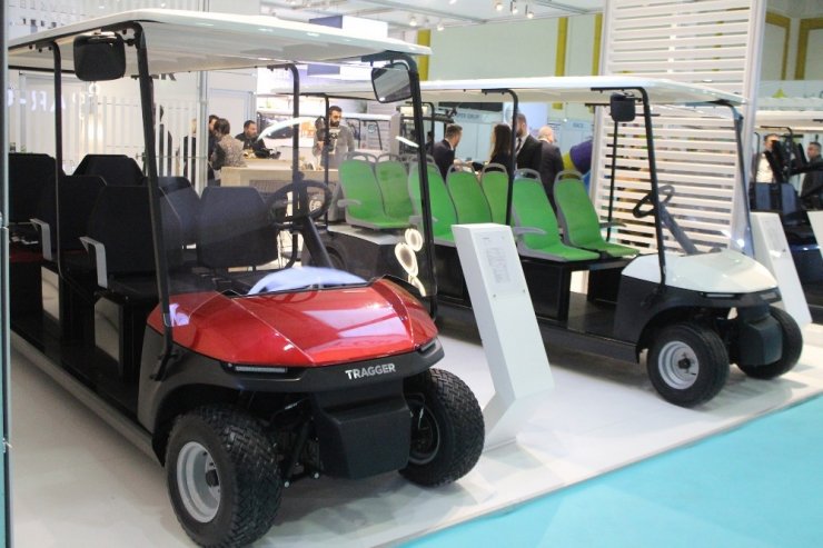 Yüzde 100 elektrikli yerli ve mili yeni nesil hizmet araçları fuarda tanıtıldı