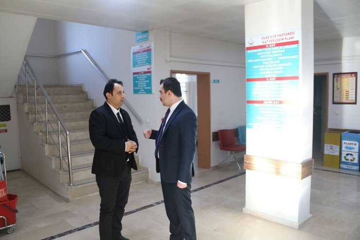 Ulaş Kaymakamı Akköz, ilçe hastanesini denetledi