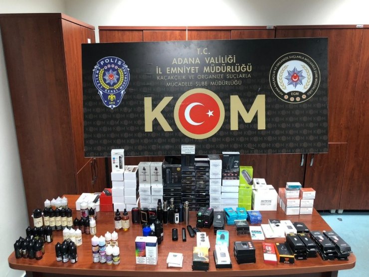 Adana’da elektronik sigara operasyonu