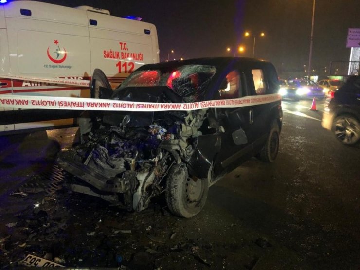 Başkent’te kaza: 1 ağır yaralı