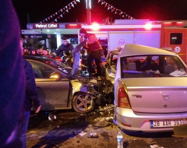 Giresun’da kaza: 1 ölü, 3 yaralı