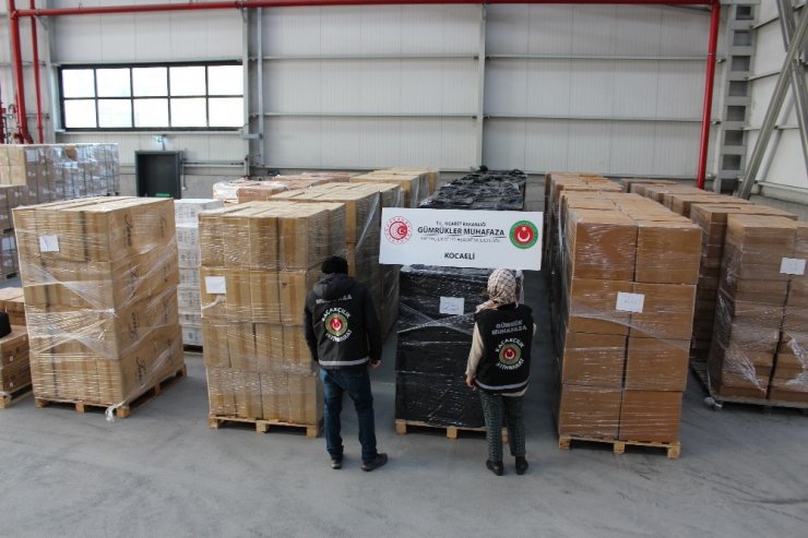 Kocaeli’de 9 milyon değerinde kaçak sigara
