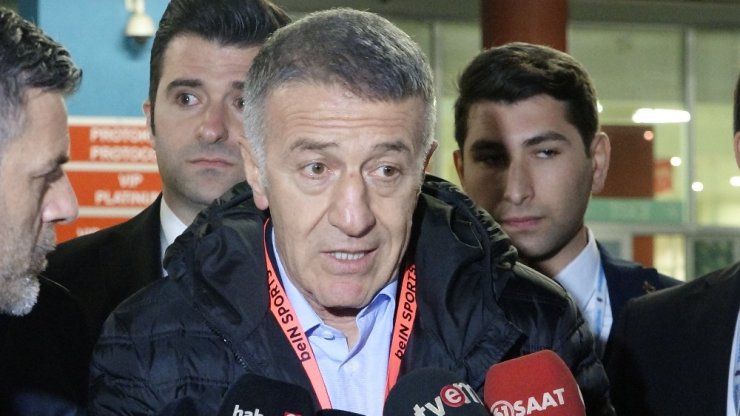 Trabzonspor Kulübü Başkanı Ahmet Ağaoğlu: "Son zamanlarda herkes Trabzonspor’un muhasebesini tutmaya başladı"
