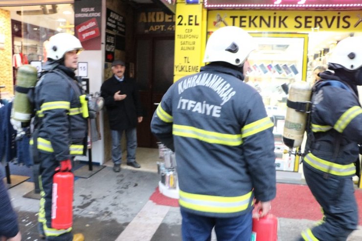 Sobadan çıkan duman itfaiyeyi alarma geçirdi