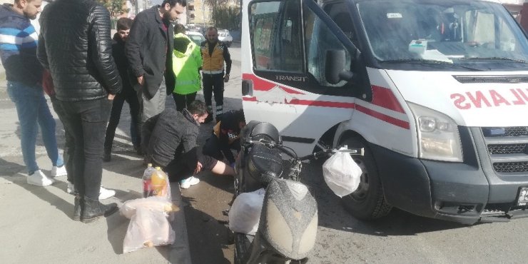 Cip ile elektrikli bisiklet çarpıştı: 1 yaralı
