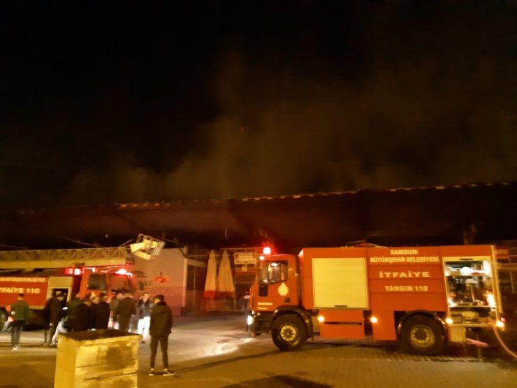 Çarşamba halinde yangın