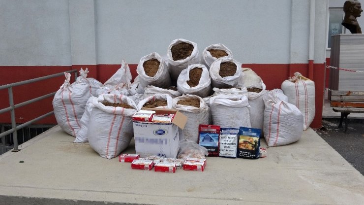 Ergene’de 1 ton kaçak tütün ele geçirildi