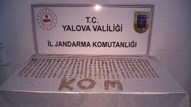 Yalova’da Roma dönemine ait 862 sikke ele geçirildi