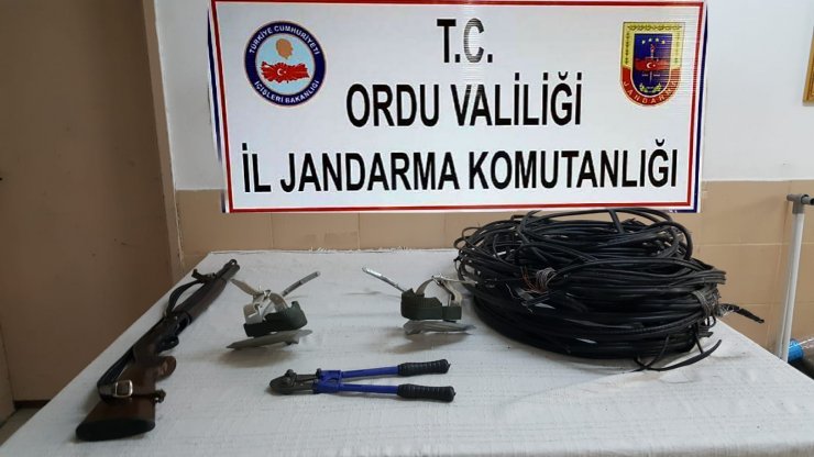 Ordu'da hırsızlık ve uyuşturucu operasyonunda yakalanan 3 kişi tutuklandı