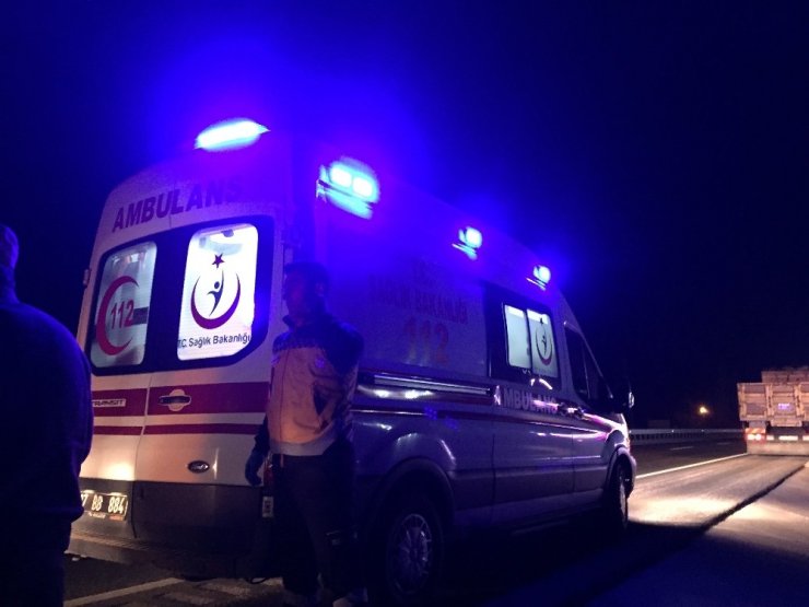 Kamyonetin çarptığı yaya yaralandı