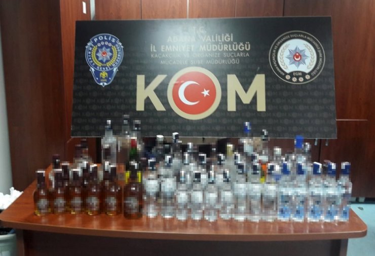 Barda 30 şişe kaçak içki ele geçirildi