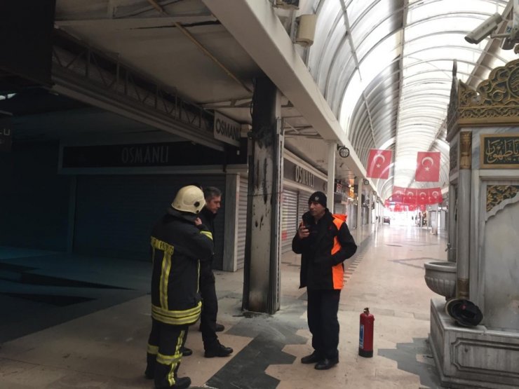Kayseri Kazancılar Çarşısı’nda yangın
