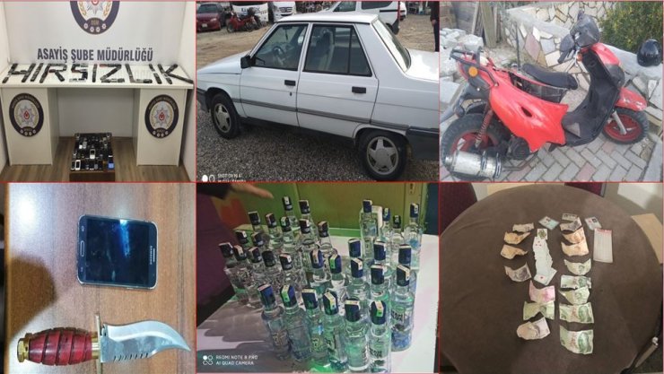 Denizli’de bir haftada 220 kişi çeşitli suçlardan yakalandı