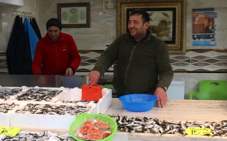Kilosu 10 liraya düşen hamsi Rize’de yüzleri güldürdü