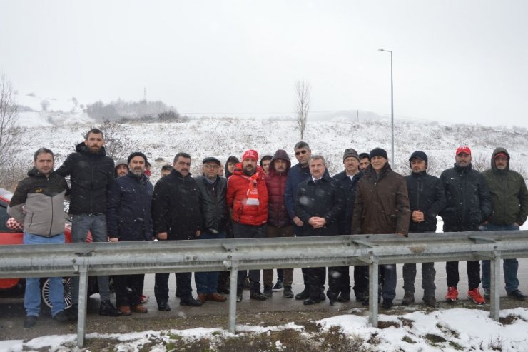 Havza’da kazanın olduğu yerde anma