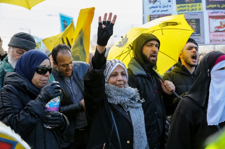 Abdulfettah es-Sisi Londra'da protesto edildi