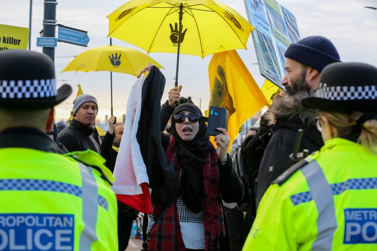 Abdulfettah es-Sisi Londra'da protesto edildi