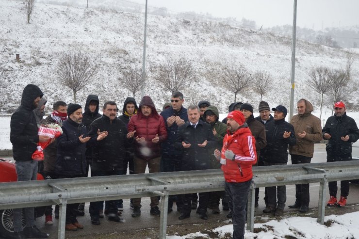 Havza’da kazanın olduğu yerde anma