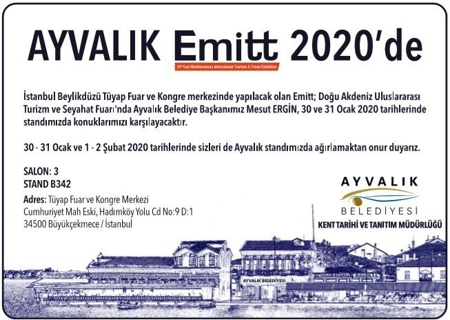 Ayvalık; yeniden EMİTT Fuarı’nda