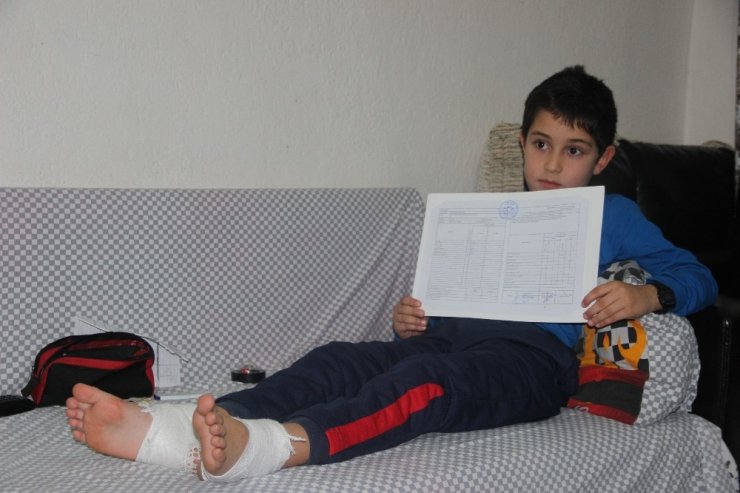 Kartopu oynarken yanan çocuklardan biri taburcu oldu