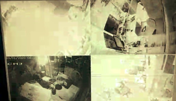 Şarjlı matkap bomba gibi patladı, tezgah savaş alanına döndü