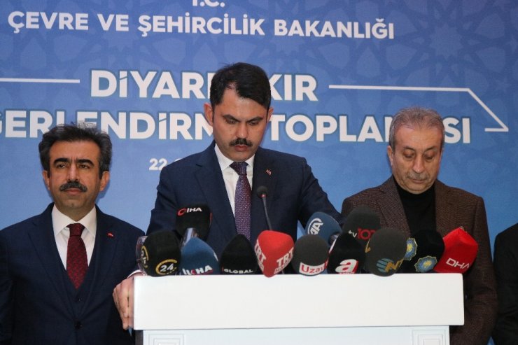 Bakan Kurum: “Amacımız Diyarbakır’ı çok daha iyi seviyelere çekmektir”
