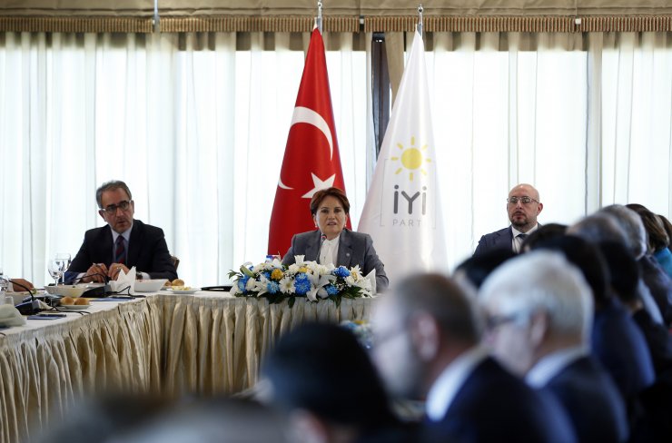 Meral Akşener, basın kuruluşlarının Ankara temsilcileriyle bir araya geldi (1)