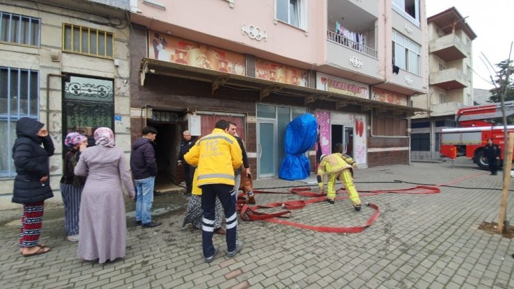 Gemlik’te kömür yangını korkuttu