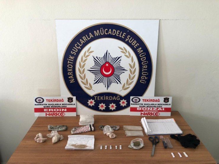 Tekirdağ’da uyuşturucu operasyonları