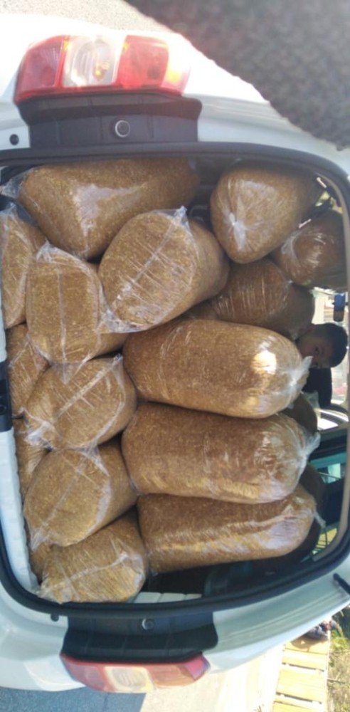 Adana’da 135 kilo kaçak tütün ele geçirildi