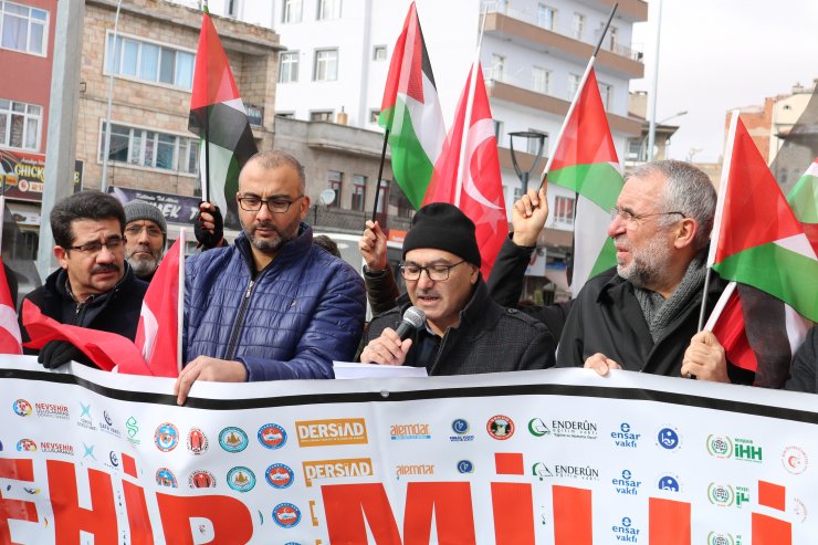 Nevşehir'de, Şeyh Sabri'nin Harem-i Şerif'ten uzaklaştırılmasına tepki