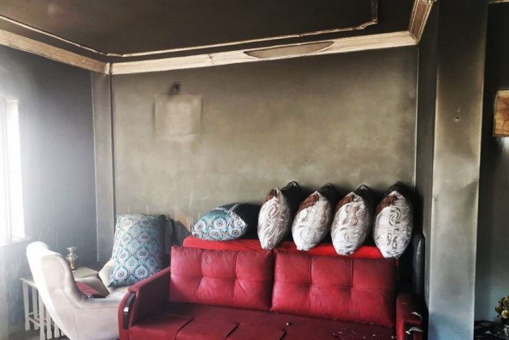 Van’da ev yangını
