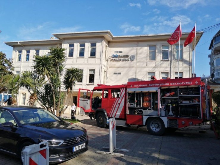 Beylerbeyi Polis Evi’nde yangın paniği
