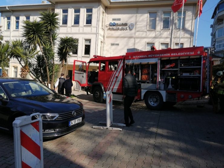 Beylerbeyi Polis Evi’nde yangın paniği