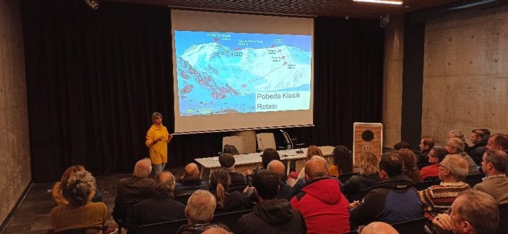 Kar leoparı Esin Handal, Bursalı dağcılara tecrübelerini anlattı
