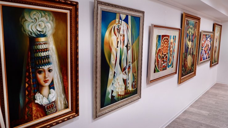 Köln'de "Kazakistan Sanatında Kadınlar" sergisi açıldı