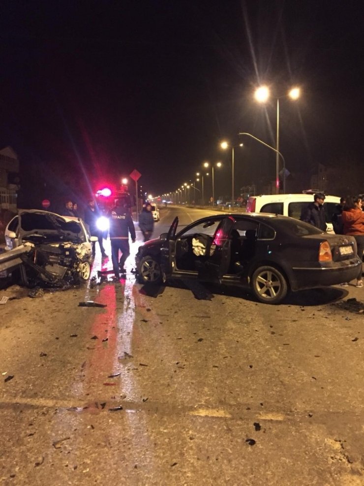 Denizli’de trafik kazası: 1 yaralı