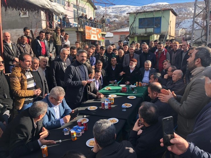 Milletvekili Aydın’dan depremzedelere ‘geçmiş olsun’ ziyareti