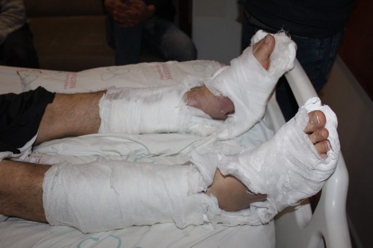 Depremden korktu 2’nci kattan atladı, bacaklarını ve belini kırdı
