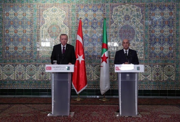 Erdoğan ve Tebbun’dan ortak basın toplantısı