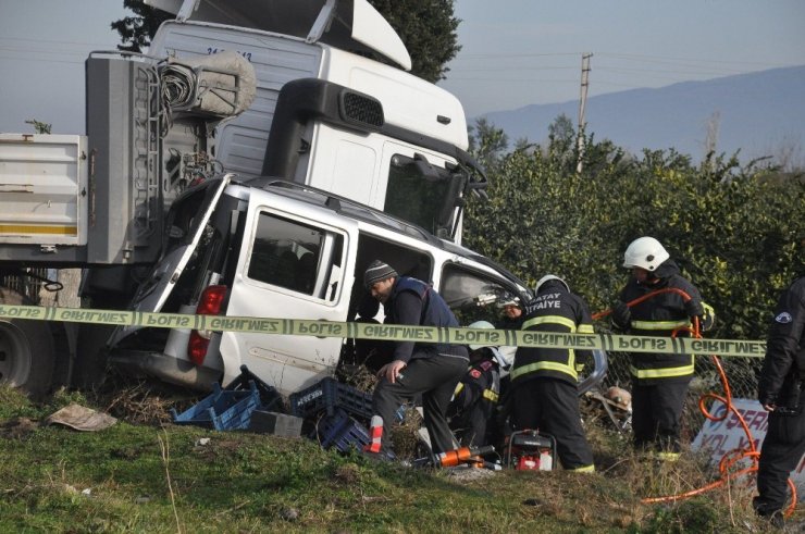 Hatay’da trafik kazası: 1 ölü, 1 yaralı