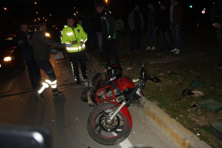 Kaza yapan motosiklette uyuşturucu ele geçirildi