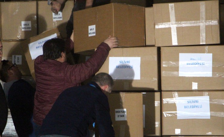 Silivri'den Sivrice'ye yardım