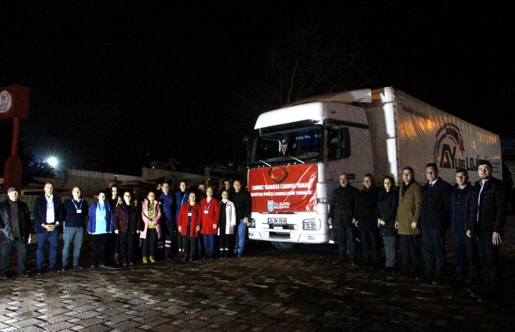 Silivri'den Sivrice'ye yardım