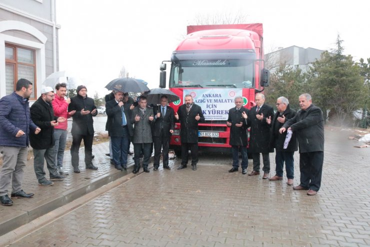 - Bala'da Elazığ ve Malatya'daki depremzedelere yardım