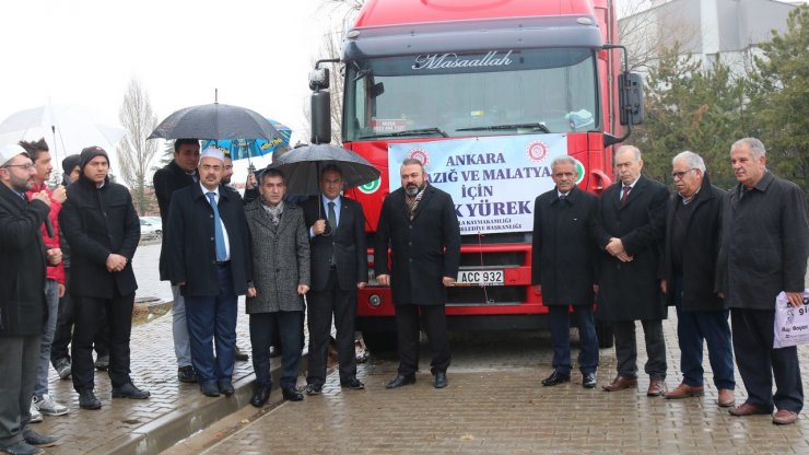 - Bala'da Elazığ ve Malatya'daki depremzedelere yardım
