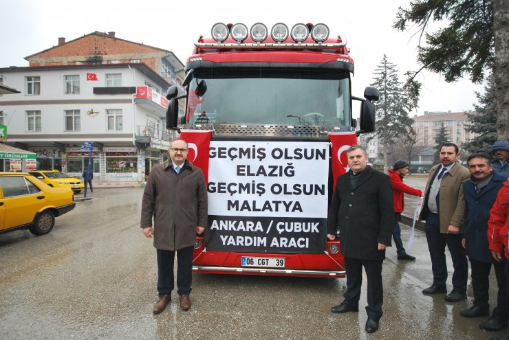 Çubuk’tan depremzedelere yardım