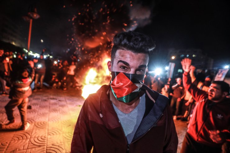 Gazze'deki Filistinli direniş grupları, ABD'nin sözde barış planını protesto etti